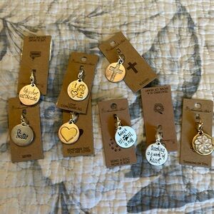 American Blue charms.  Perfect for charm bracelet or for black cord around neck